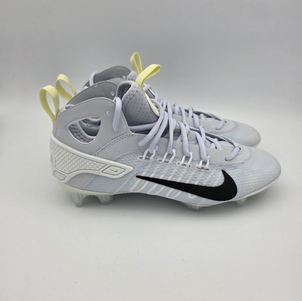 Nike Huarache 9 Elite Mid Lax SE Grey Cleats FV6149-001